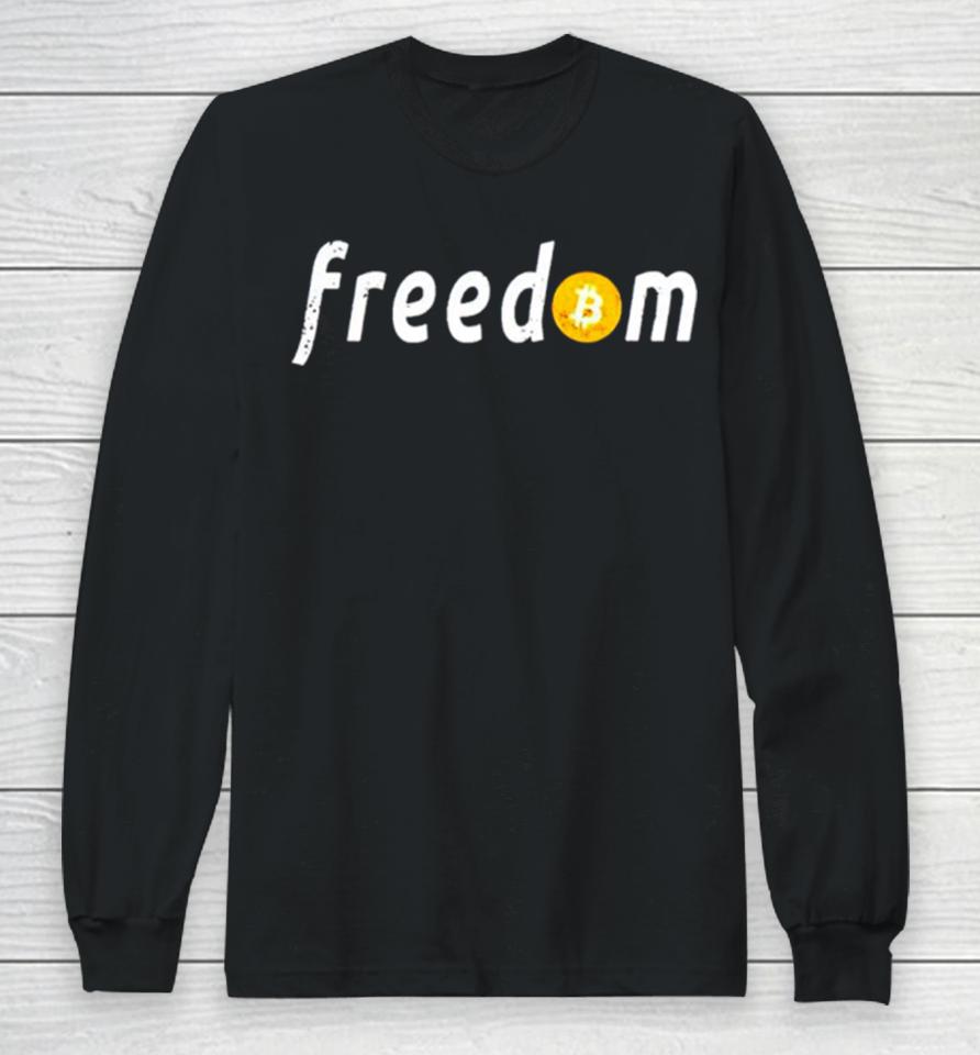 Freedom Bitcoin Vintage Long Sleeve T-Shirt