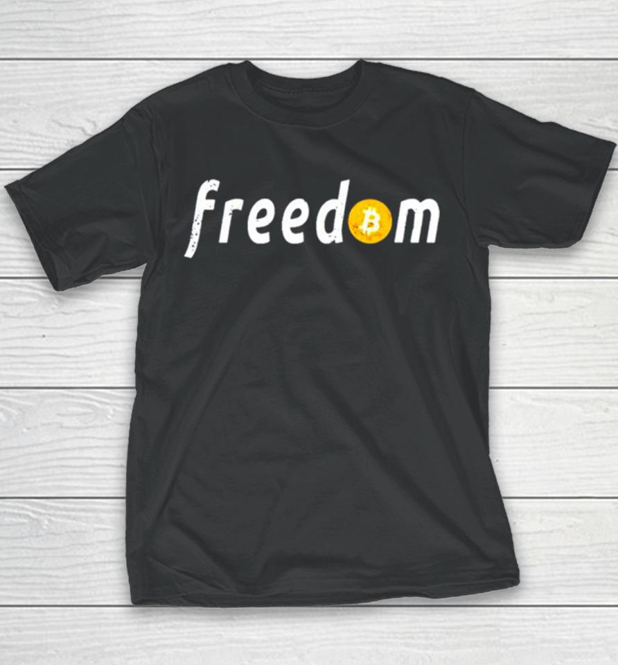 Freedom Bitcoin Vintage Youth T-Shirt
