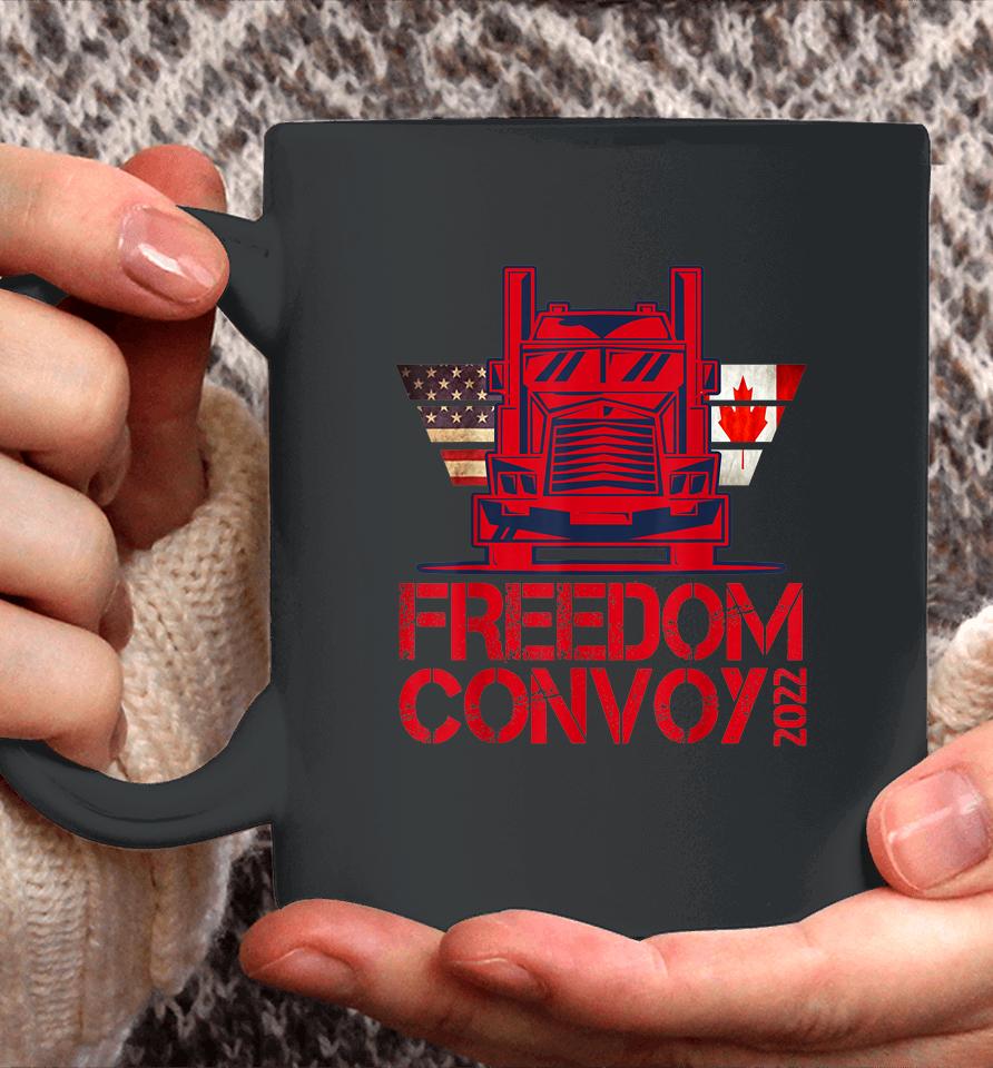 Freedom Convoy 2022 Support Our Truckers Convoy Coffee Mug