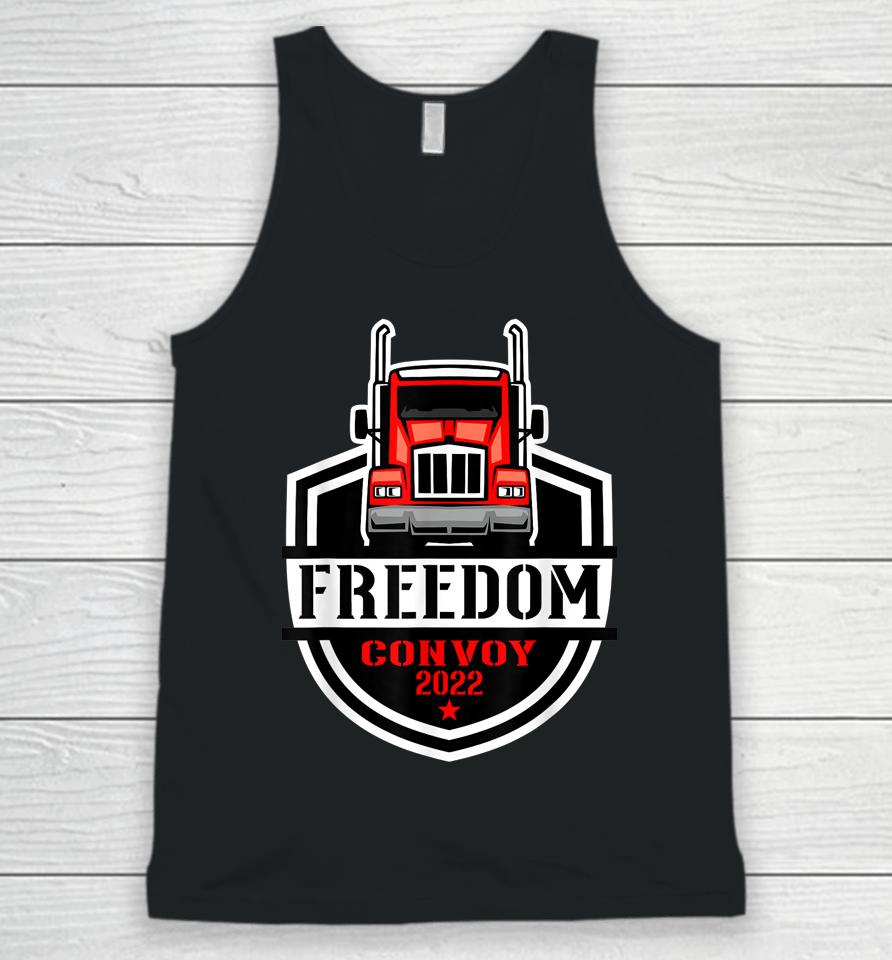 Freedom Convoy 2022 Truck Driver Canada Support Trucker Unisex Tank Top