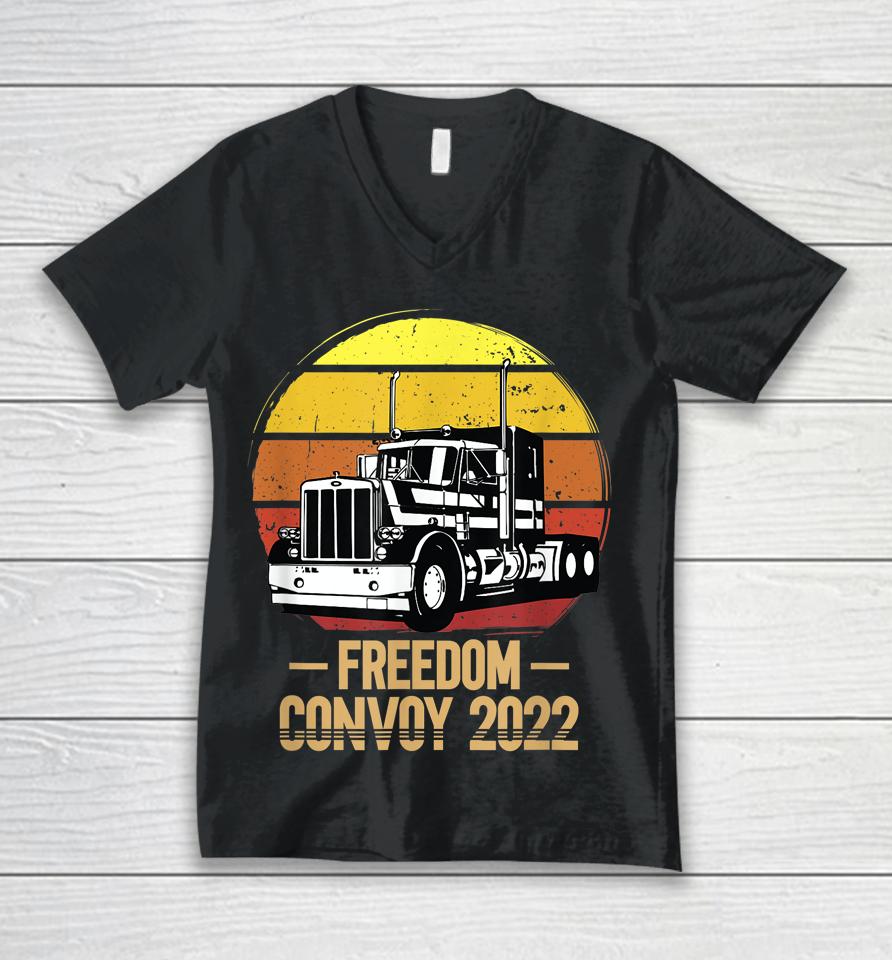 Freedom Convoy 2022 Vintage Unisex V-Neck T-Shirt