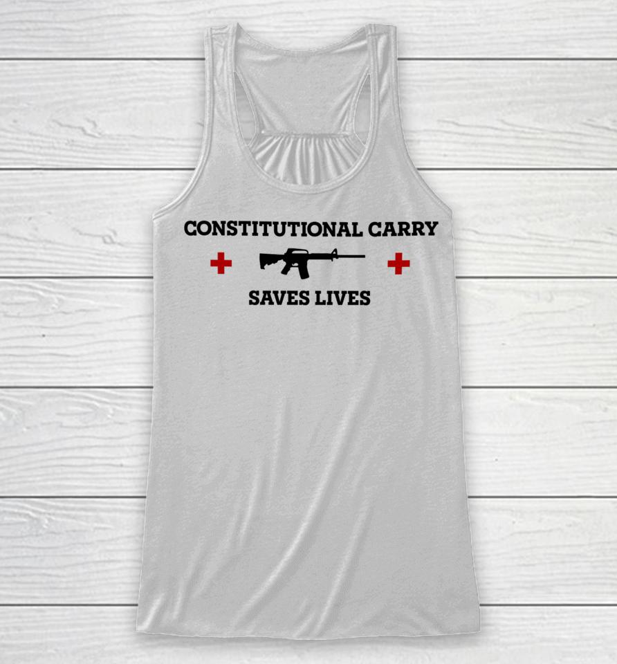 Freedomkiki28 Constitutional Carry Saves Lives Racerback Tank