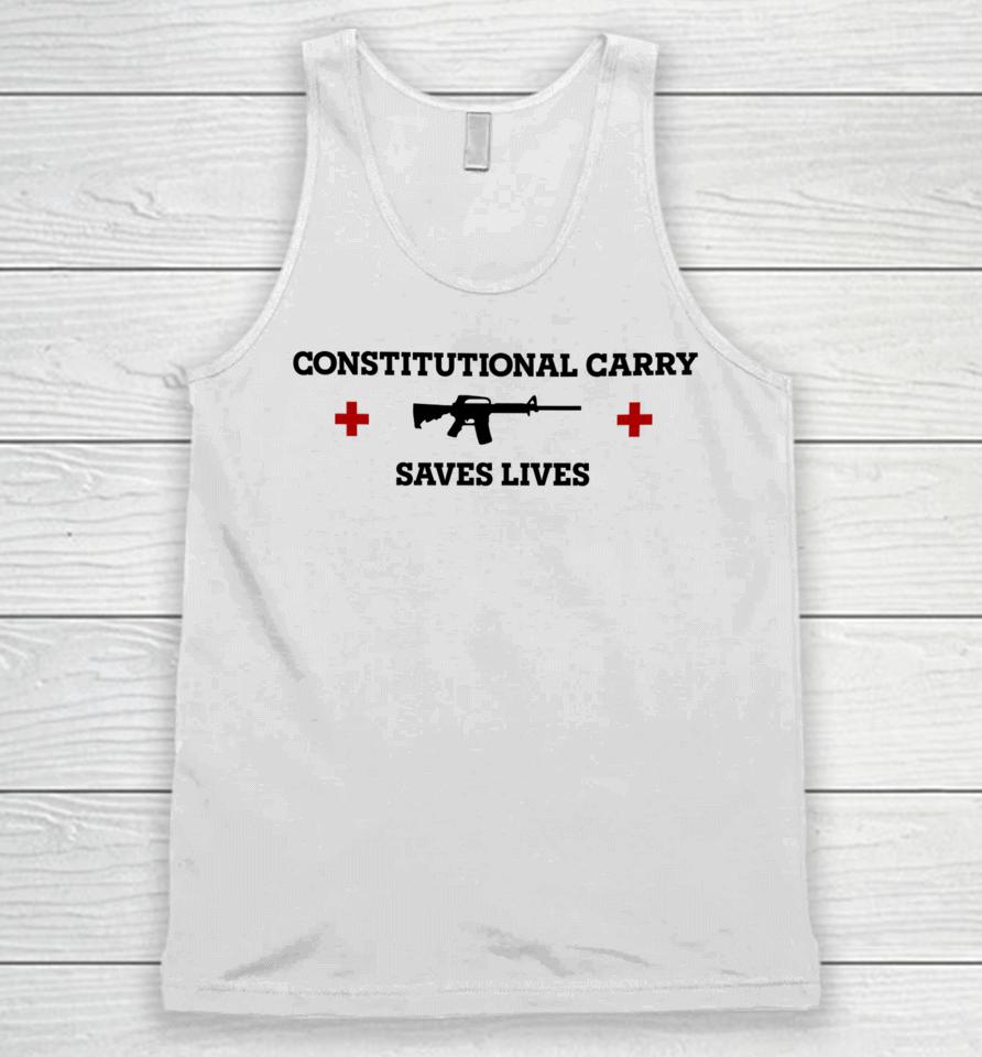 Freedomkiki28 Constitutional Carry Saves Lives Unisex Tank Top