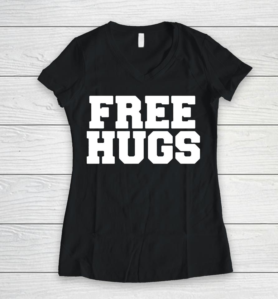 Freehugs World Champion Slut Hugger Women V-Neck T-Shirt