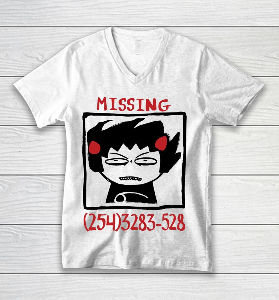 Frepno Mytoff Missing 2543283-528 Unisex V-Neck T-Shirt