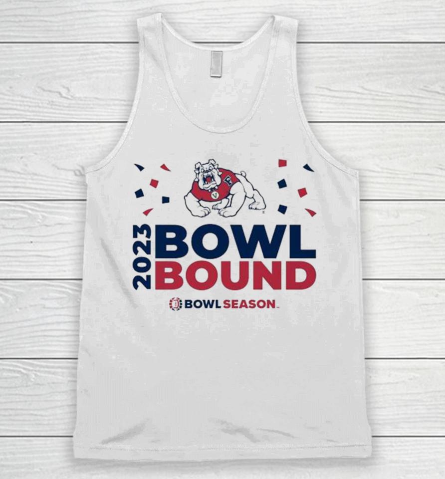 Fresno State Bulldogs 2023 Bowl Bound Bow Season Go Dawgs Logo Unisex Tank Top