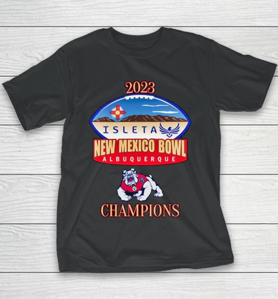Fresno State Bulldogs 2023 Isleta New Mexico Bowl Albuquerque Youth T-Shirt