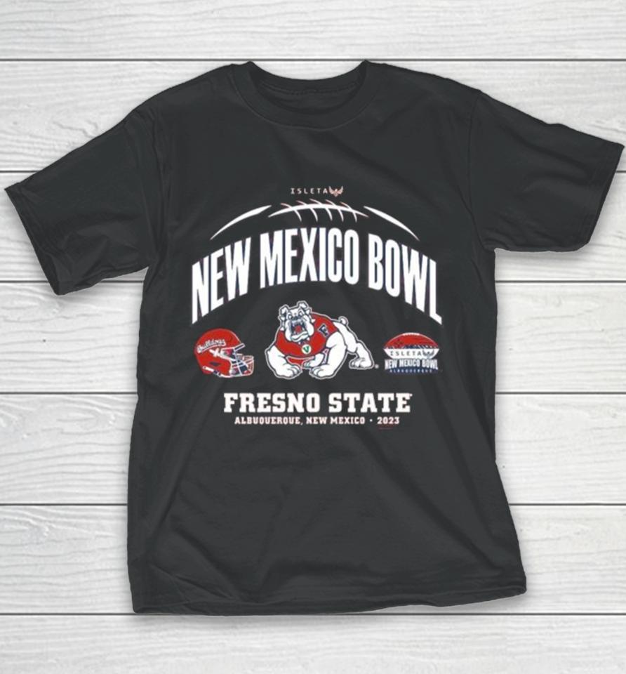 Fresno State Bulldogs 2023 New Mexico Bowl Albuquerque, New Mexico Youth T-Shirt