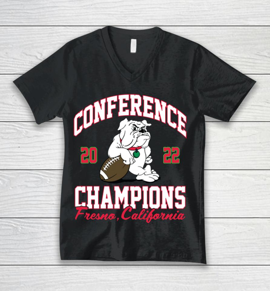 Fresno State Conference Champions 2022 Unisex V-Neck T-Shirt