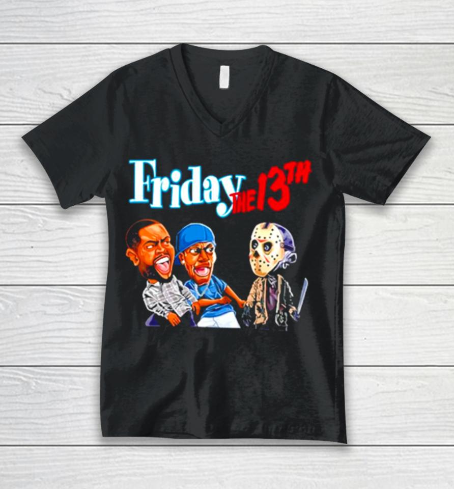 Friday The 13Th Friday Movie Halloween The 13Th Horror Jason Deebo Killer Smokey Unisex V-Neck T-Shirt