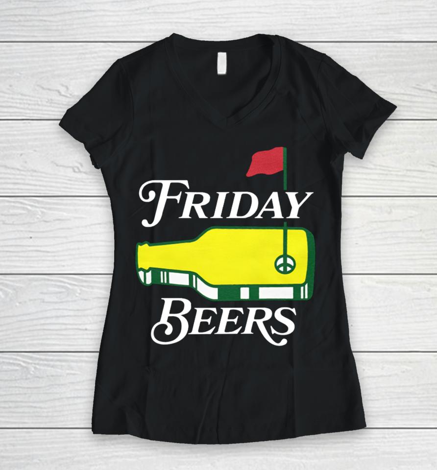 Fridaybeers Merch Friday Beers Tournament Women V-Neck T-Shirt