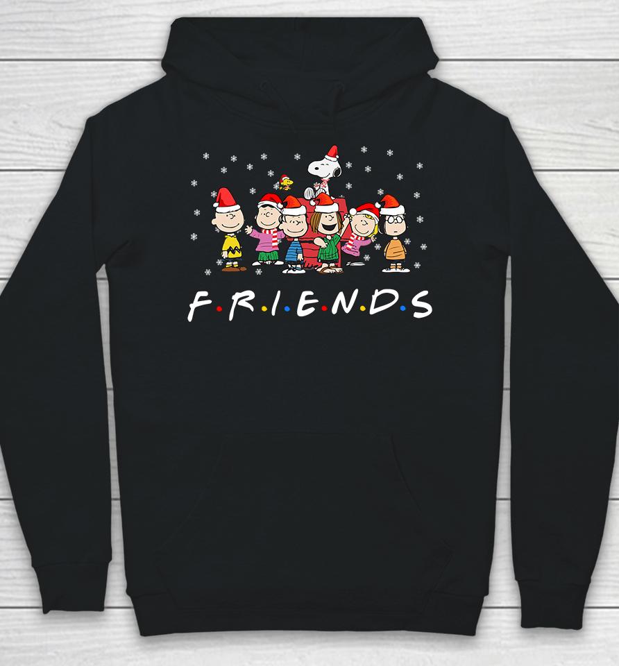 Friends Christmas Shirt, Peanuts Snoopy And Friends Santa Hat Mery Christmas Hoodie