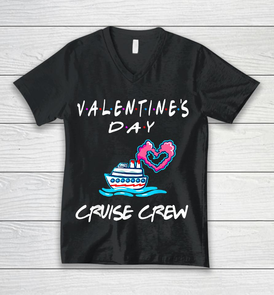 Friends Valentines Day Cruise Unisex V-Neck T-Shirt