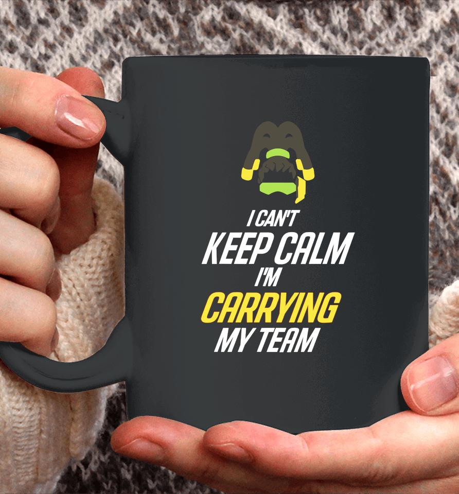 Frogger I Can't Keep Calm I'm Carrying My Team Coffee Mug