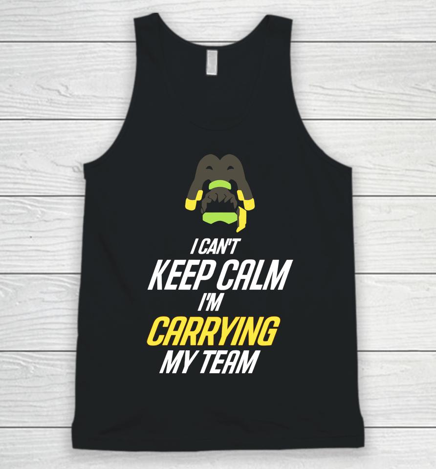 Frogger I Can't Keep Calm I'm Carrying My Team Unisex Tank Top