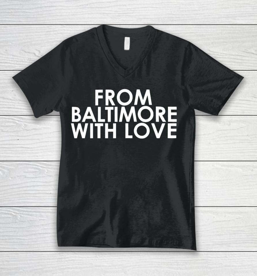 From Baltimore With Love Merch Fbwl Unisex V-Neck T-Shirt