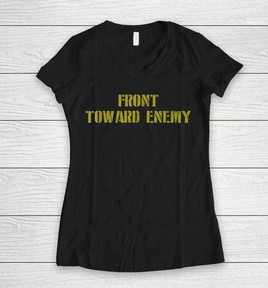 Front Toward Enemy Women V-Neck T-Shirt