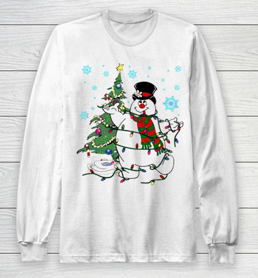 Frosty The Snowman Christmas Tree Long Sleeve T-Shirt