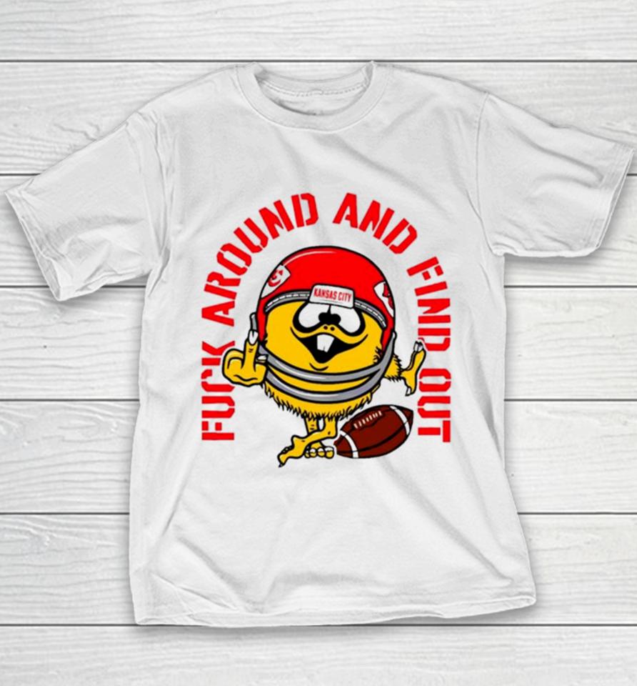 Fuck Around And Find Out Kansas City Chiefs Youth T-Shirt