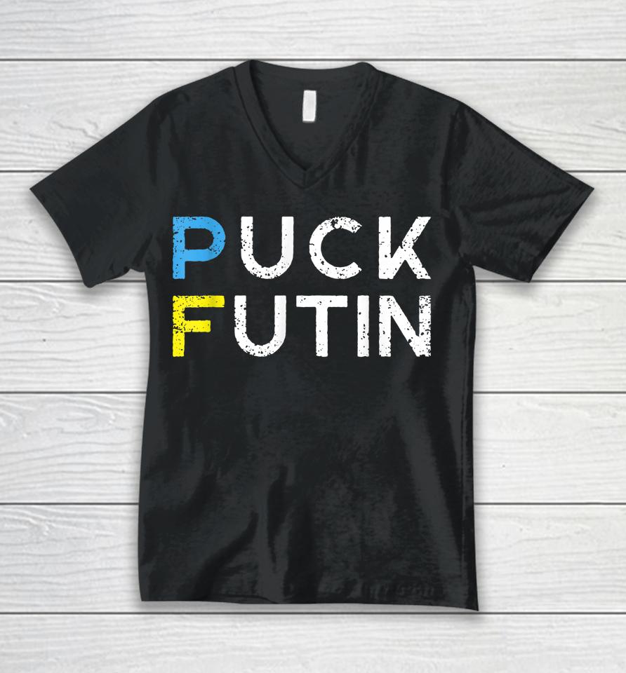 Fuck Putin Unisex V-Neck T-Shirt