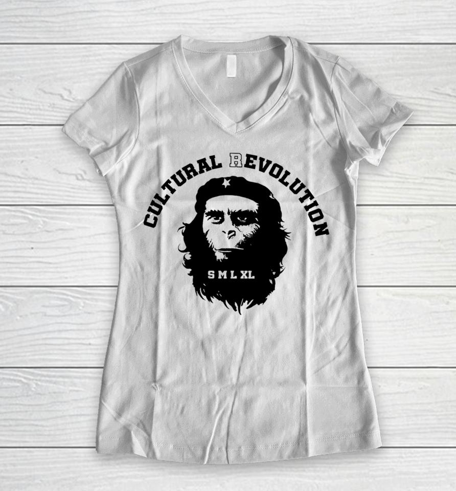 Fuct Shop Cultural Revolution Women V-Neck T-Shirt