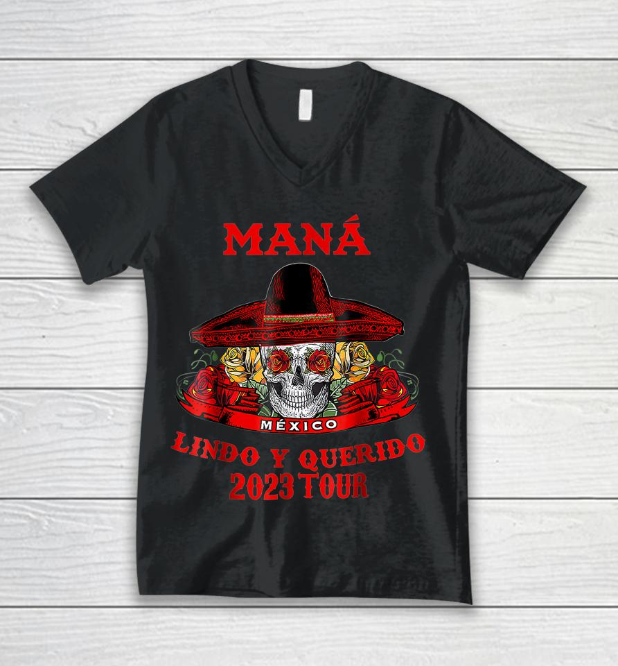Fun Mana 2023 Mexico Lin Do Y Querido Funny Festival Unisex V-Neck T-Shirt