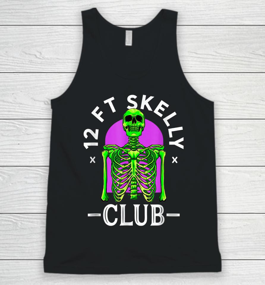 Funny 12 Foot Skeleton Fans Club Lazy Halloween Unisex Tank Top