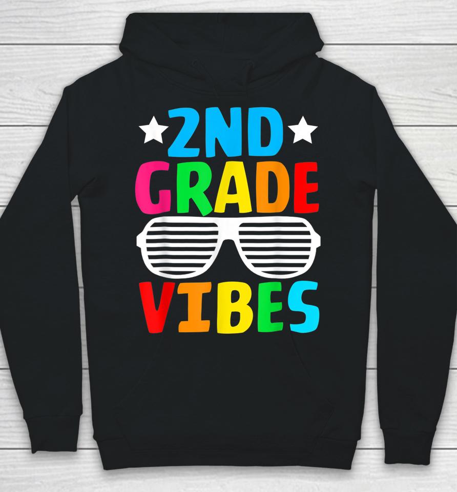Funny 2Nd Grade Vibes First Day Of School Back To School Hoodie
