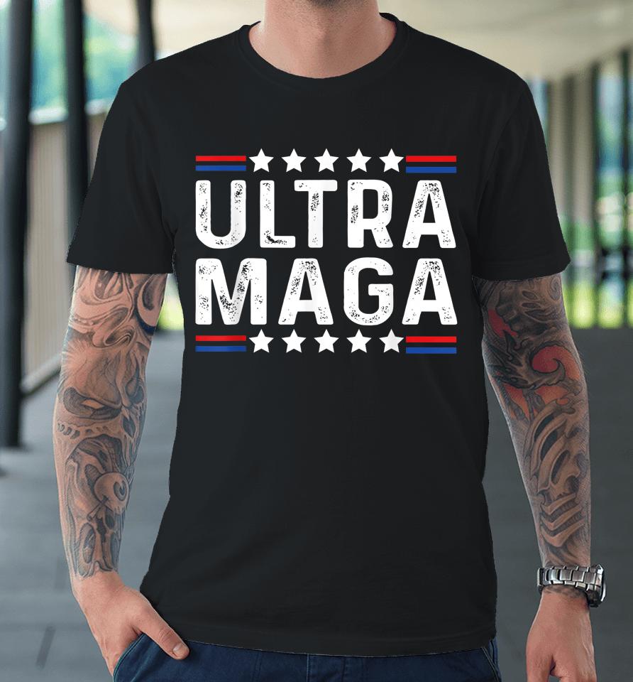 Funny Anti Joe Biden Vintage Ultra Maga Premium T-Shirt