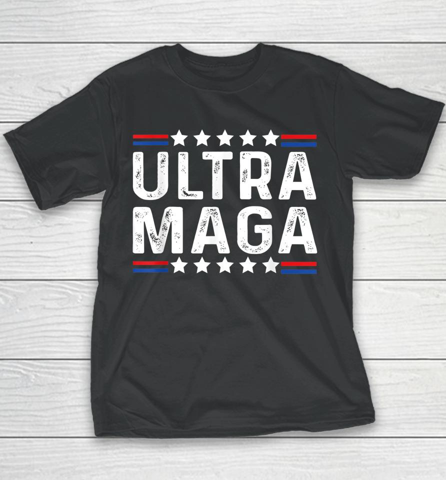 Funny Anti Joe Biden Vintage Ultra Maga Youth T-Shirt