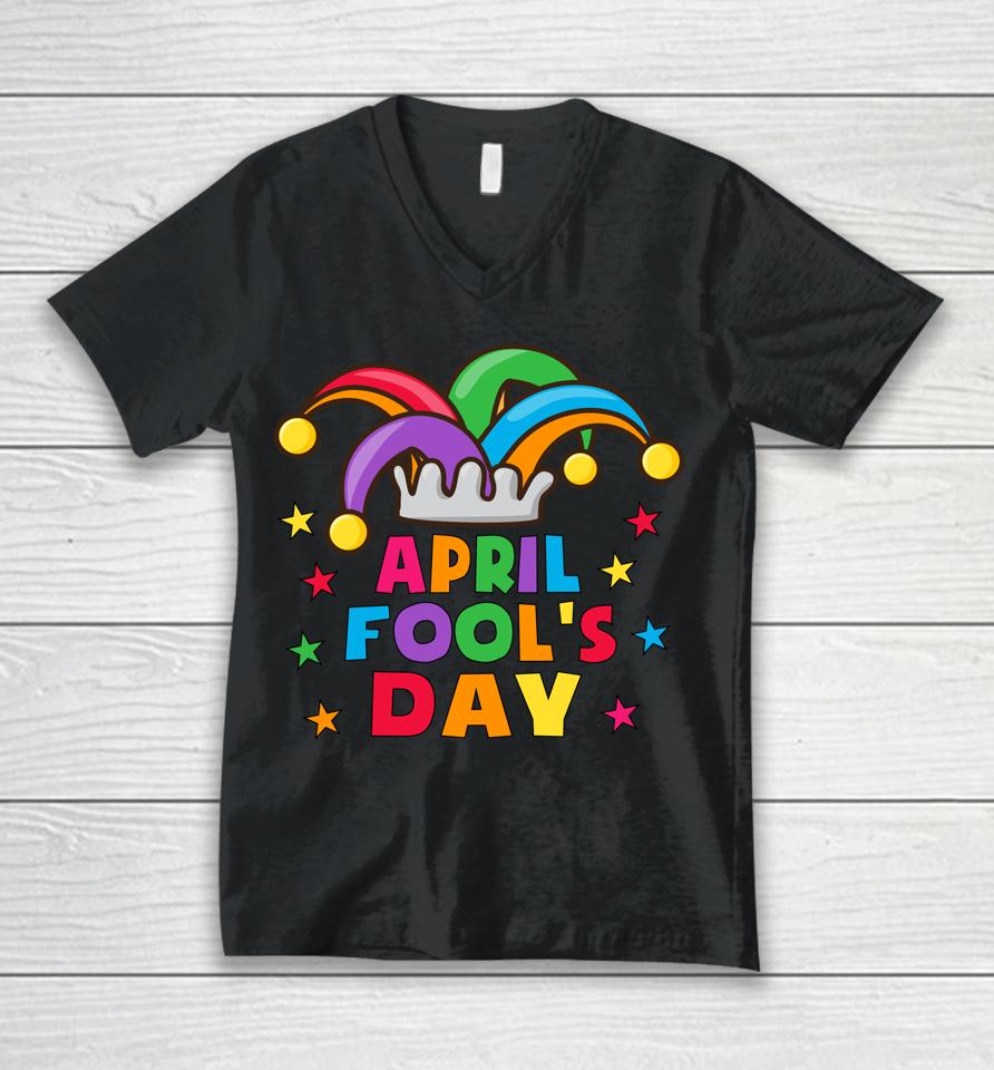 Funny April Fools Day Pranks Kit 1St April Jokes Unisex V-Neck T-Shirt