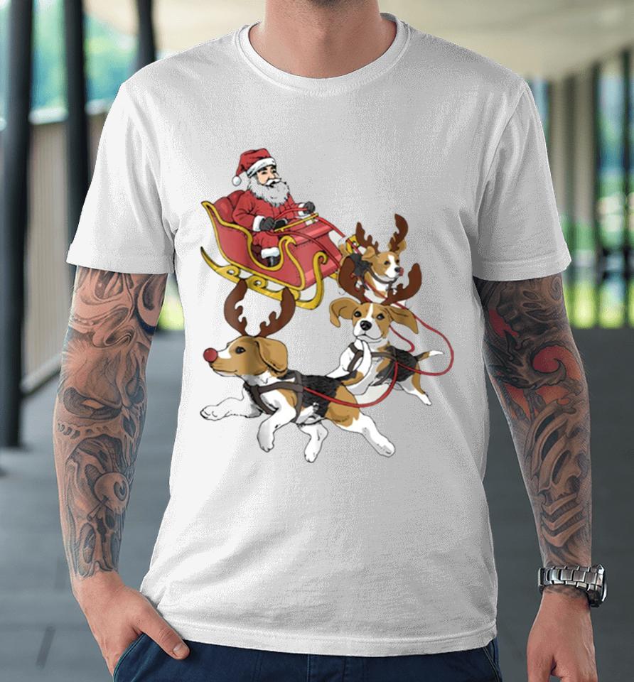 Funny Beagle Christmas For Cute Dog Lovers Premium T-Shirt