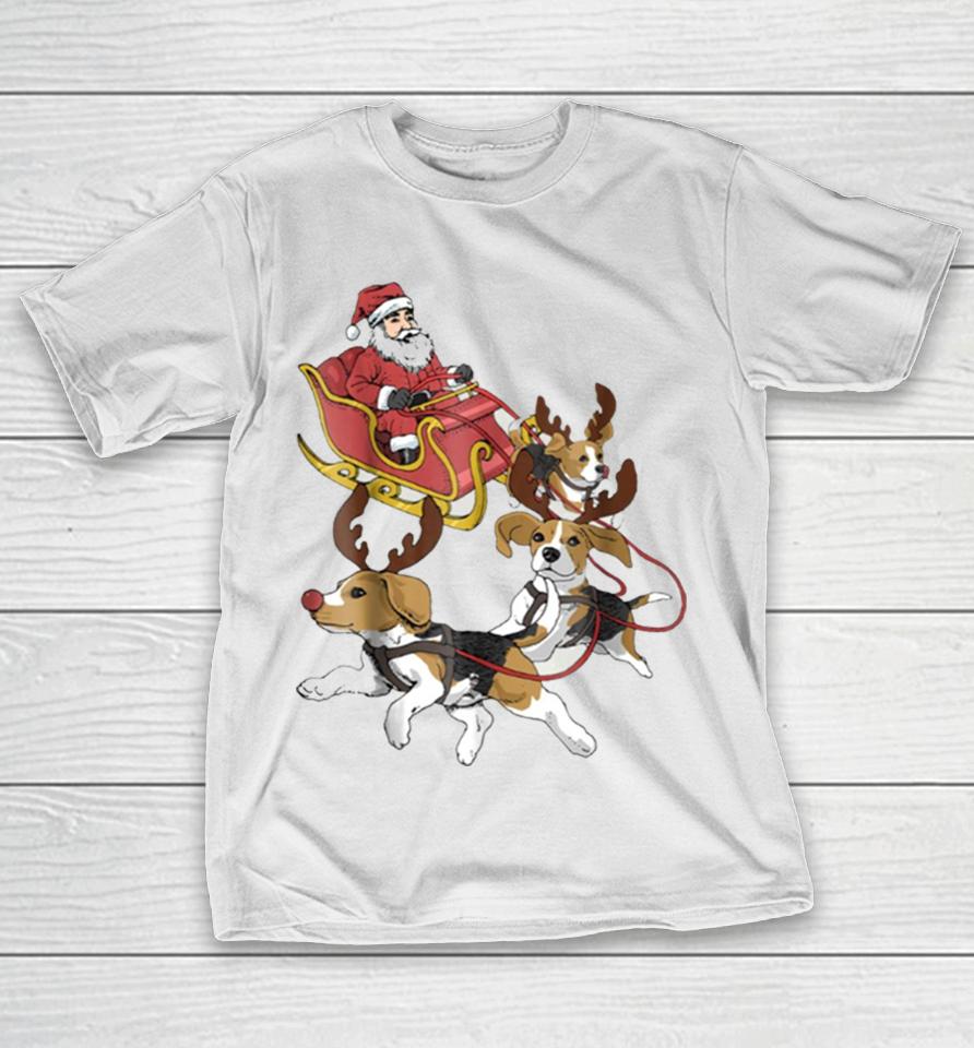 Funny Beagle Christmas For Cute Dog Lovers T-Shirt