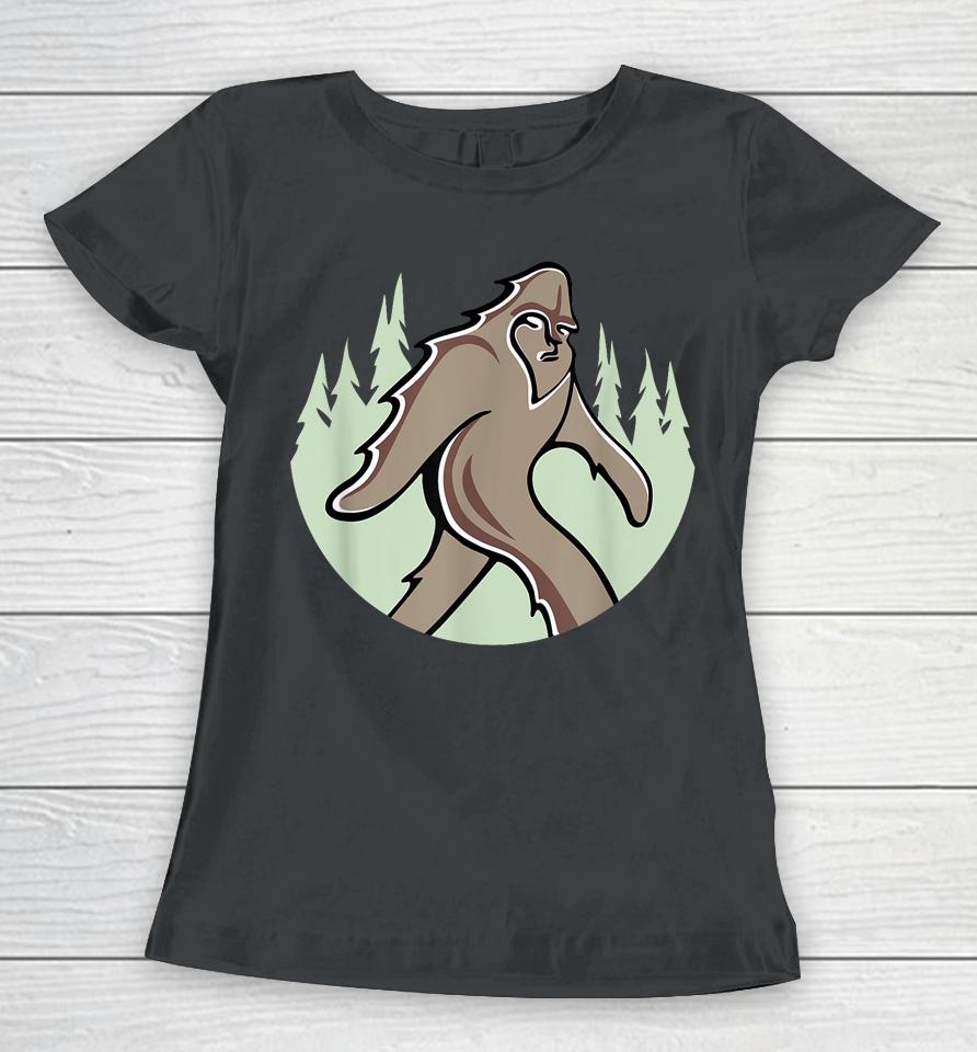 Funny Bigfoot - Sasquatch Art Women T-Shirt