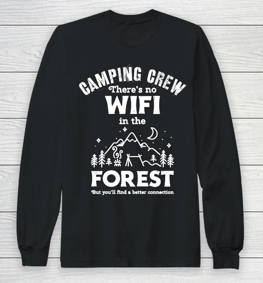 Funny Camping Crew Family Outdoor Vacation Matching Gift Long Sleeve T-Shirt