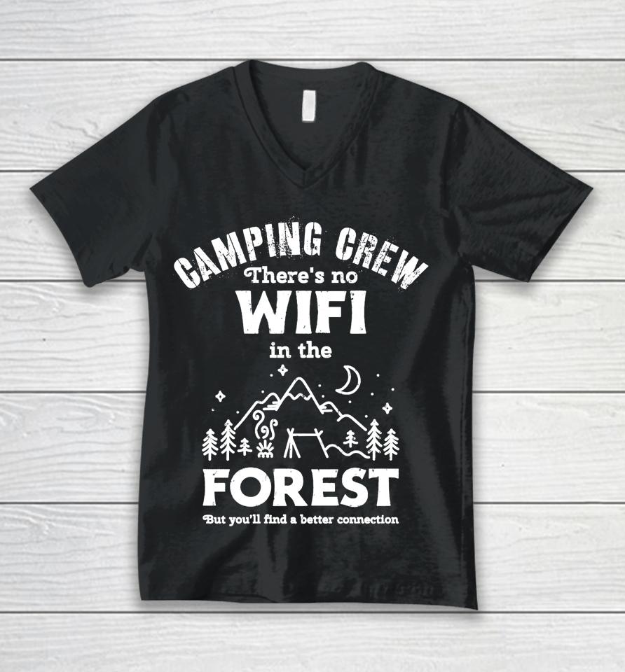 Funny Camping Crew Family Outdoor Vacation Matching Gift Unisex V-Neck T-Shirt