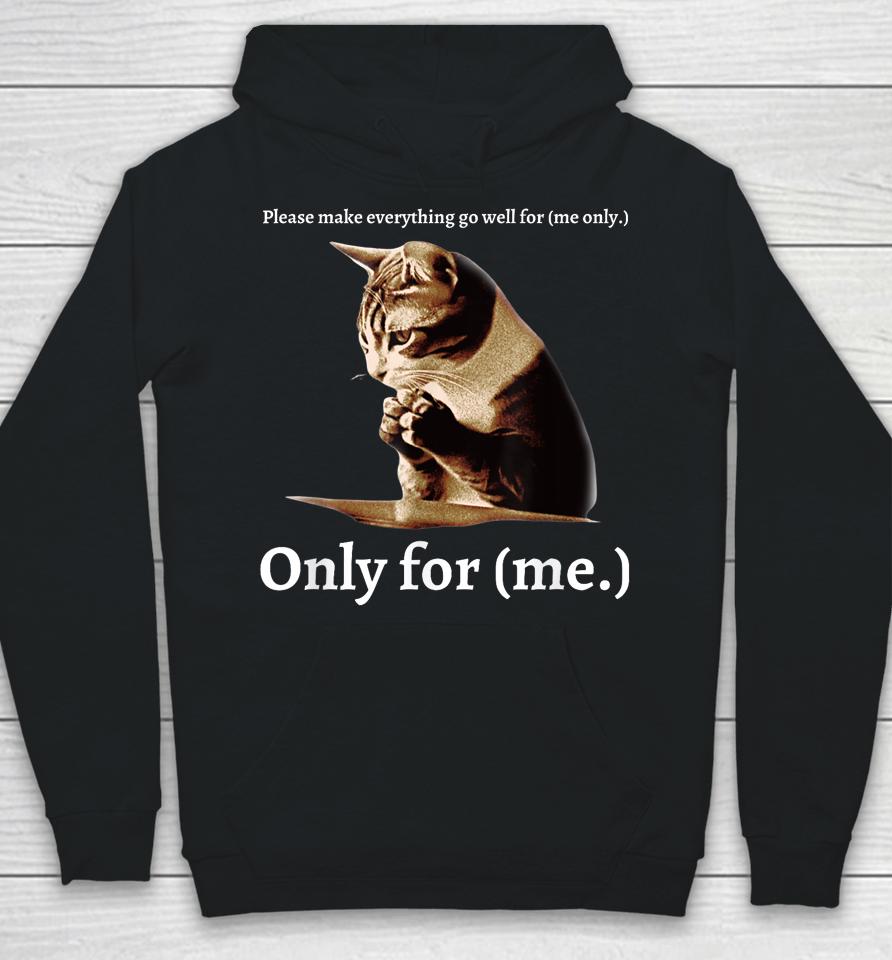 Funny Cat Please Make Everything Go Well For Me Only For Me Hoodie