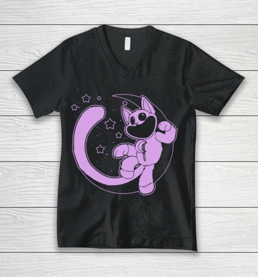 Funny Catnap Moon Unisex V-Neck T-Shirt