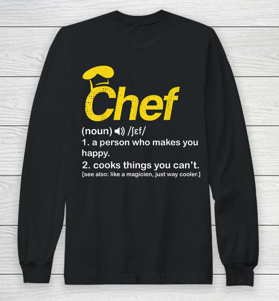 Funny Chef Definition Long Sleeve T-Shirt