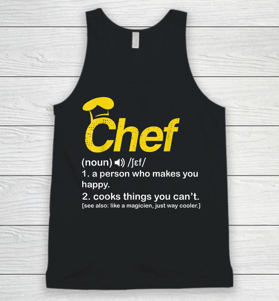 Funny Chef Definition Unisex Tank Top