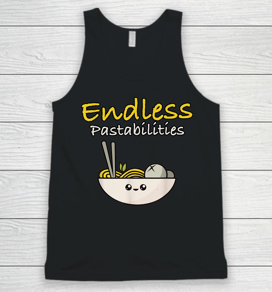 Funny Endless Pastabilities Unisex Tank Top