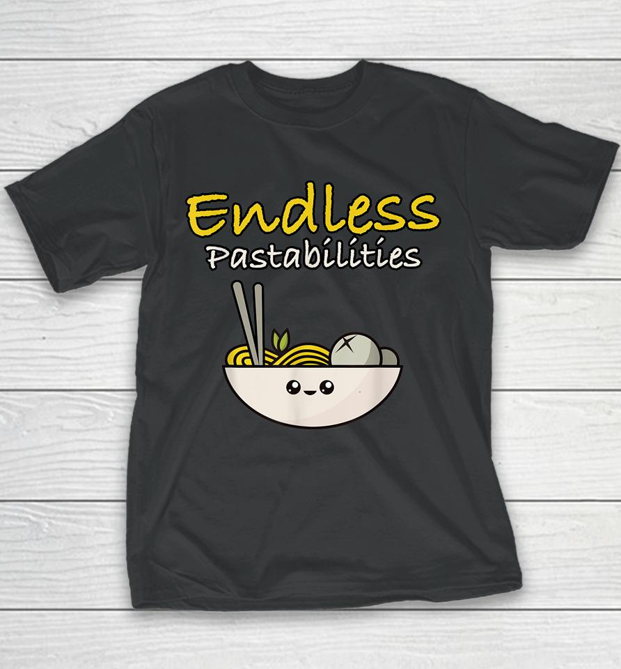 Funny Endless Pastabilities Youth T-Shirt