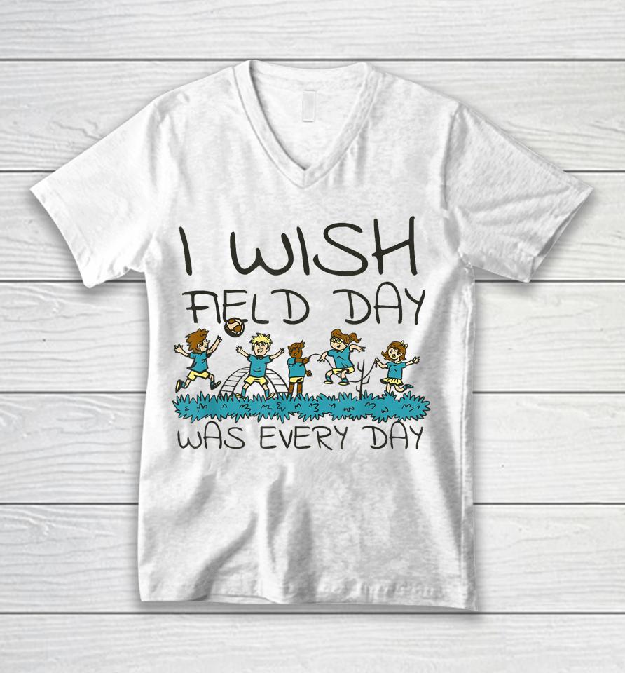 Funny Field Day Fun Day For Teacher Student Field Day 2023 Unisex V-Neck T-Shirt