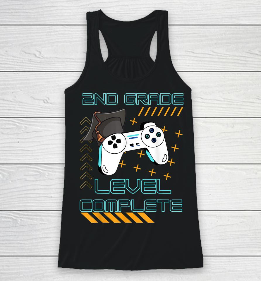 Funny Gaming Level Completed 2Nd Grade Graduate Student Racerback Tank