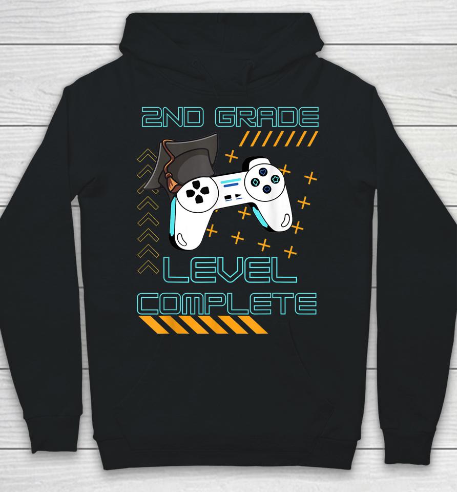 Funny Gaming Level Completed 2Nd Grade Graduate Student Hoodie