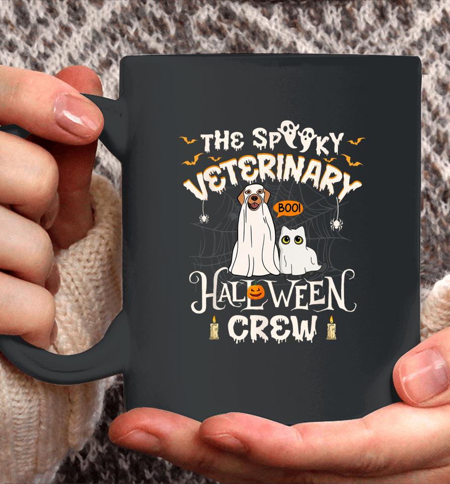 Funny Ghost The Spooky Veterinary Halloween Crew Vet Tech Coffee Mug