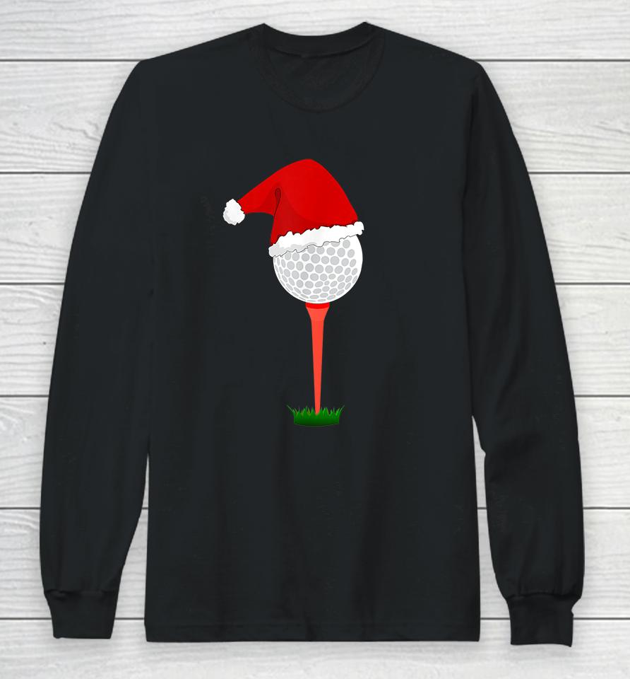 Funny Golf Ball Christmas Long Sleeve T-Shirt