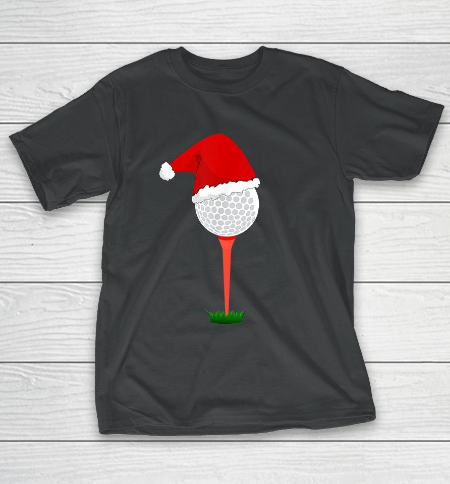 Funny Golf Ball Christmas T-Shirt