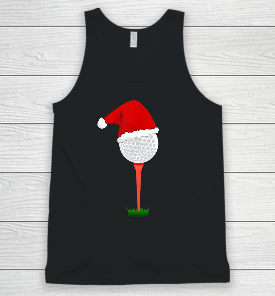 Funny Golf Ball Christmas Unisex Tank Top