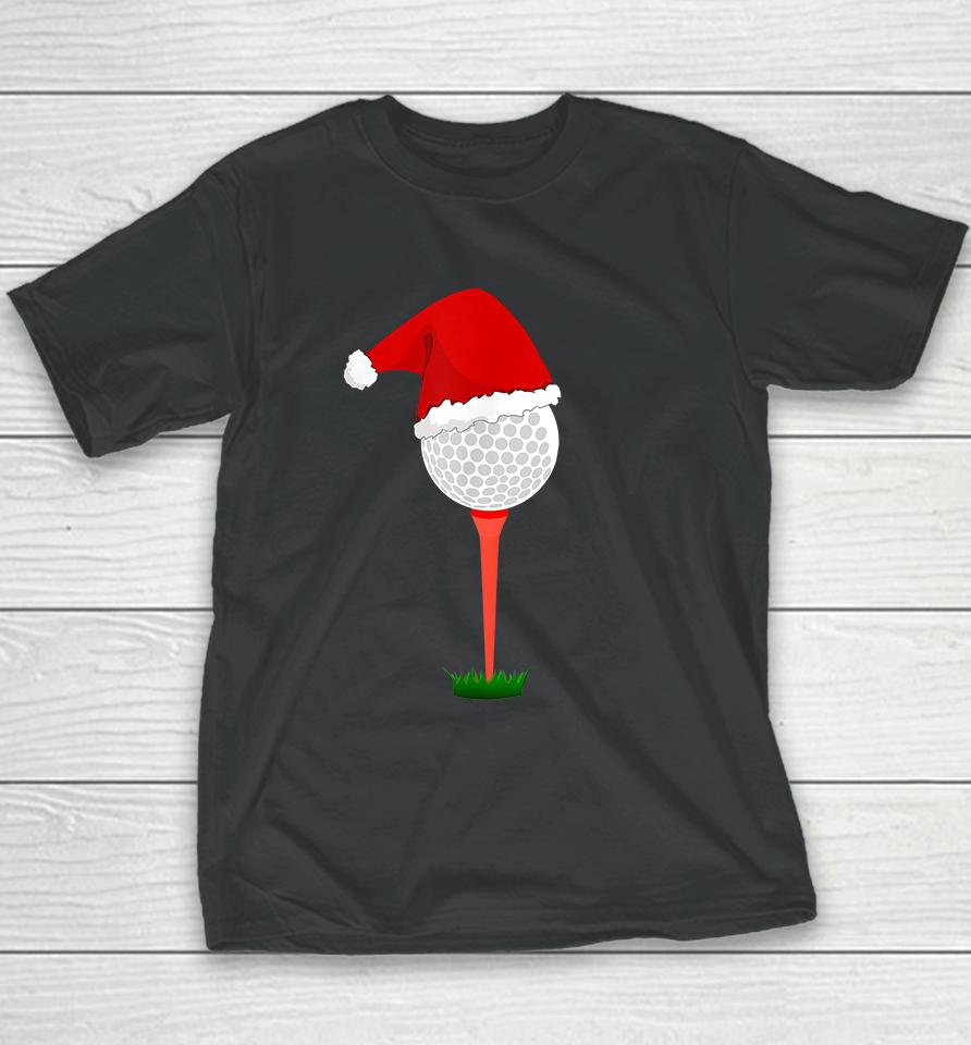 Funny Golf Ball Christmas Youth T-Shirt